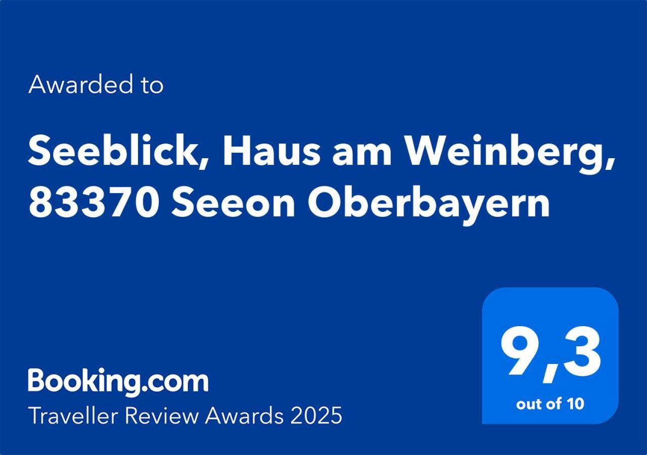 Seeblick Chiemgau, Haus Am Weinberg, 83370 Seeon Oberbayern Exterior foto
